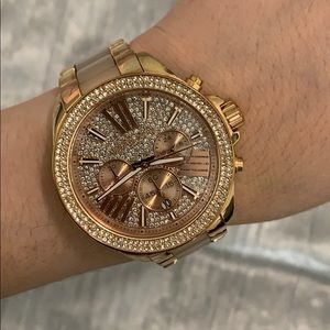 MK Watch and earrings